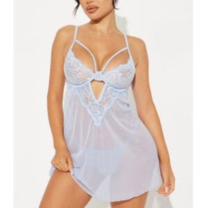 Your Fantasy Lace Babydoll and G-String Panty